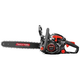 TMAXTOOL 62cc Powerful 20 inch Gas Chainsaw with 2 Stroke - Perfect for Pruning, Limbing, and Sawmill Operations-black(Ban sales on Amazon)